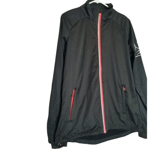 2117 Of Sweden Mens Black Softshell Jacket Size XXL With Red Accents & Zip Pocke - Picture 9 of 14